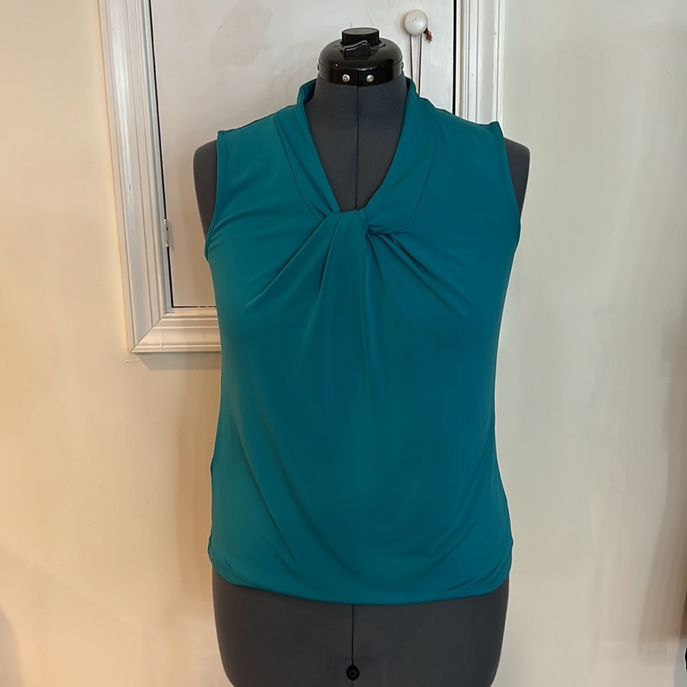 Calvin Klein teal blouse